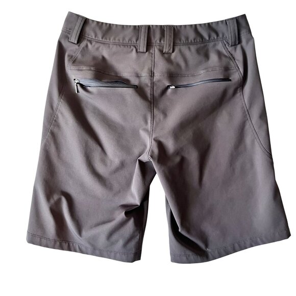 Mens Gray Nau Shorts Size 32 With Pockets & Zippered Back Pockets Lightweight Du - Picture 6 of 10